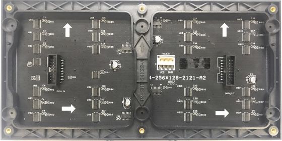 पी 4 एचडी एसएमडी एलईडी डिस्प्ले मॉड्यूल 256 * 128 मिमी विज्ञापन 250W / ㎡ एवेन्यू बिजली की खपत शेन्ज़ेन फैक्टरी